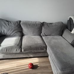 Couch with chaise
