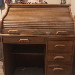 Sure Wood Desk Roll Top