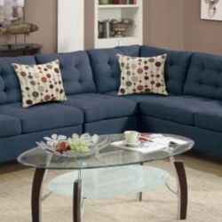 Brand New Blue Sectional Sofa 