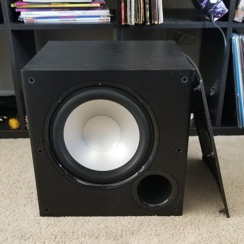 Polk audio psw108 10" powered home audio theater sub Subwoofer