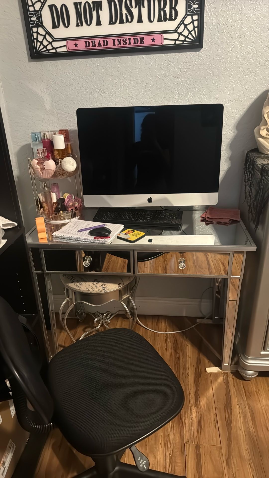 Glass Makeup Vanity 