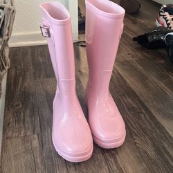 Pink Rain Boots 