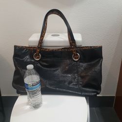 Brighton Large Patent Leather Tote