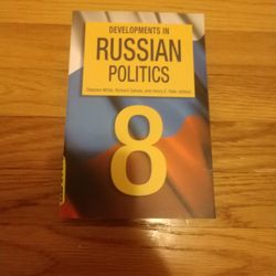 Developments in Russian Politics 8 by Richard Sakwa (2014, Trade Paperback)

