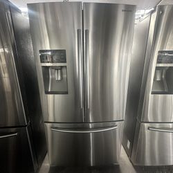 Samsung French Door Counter Depth 27” Stainless Steel Fridge We Deliver And Install👨🏻‍🔧🚚