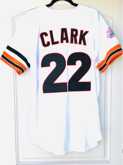 LARGE - 1989 SAN FRANCISCO GIANTS #22 WILL CLARK  JERSEY