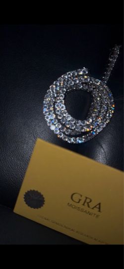 Moissanite Chain 20-22mm 3/4mm
