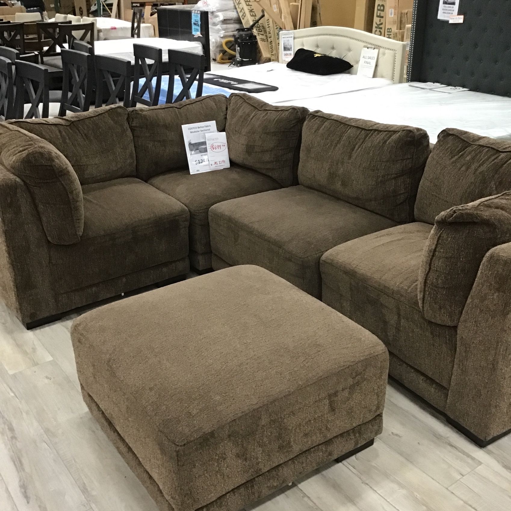 Belize fabric sectional outlet