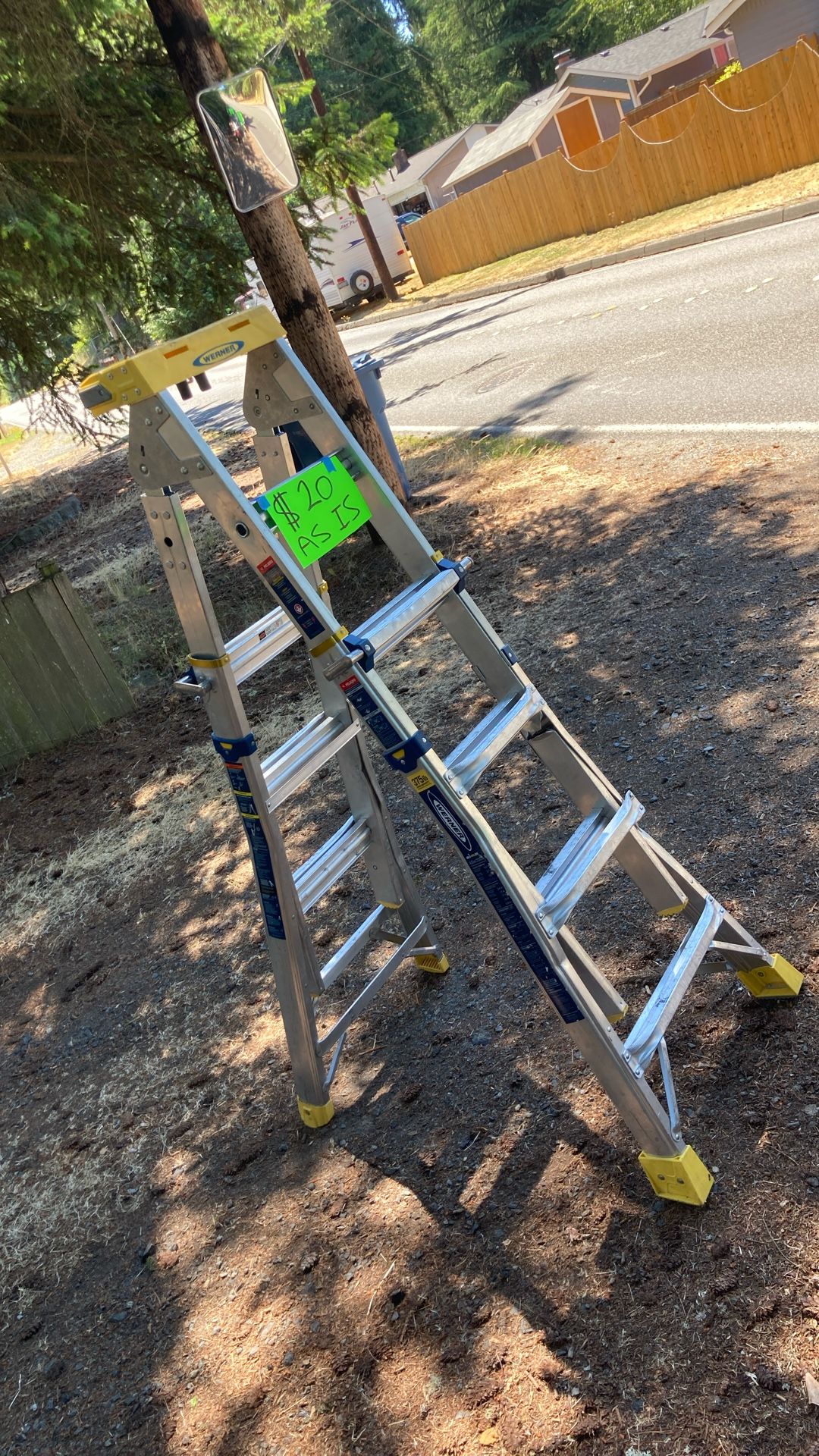 Warner 14 foot folding ladder