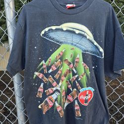 Vintage Rare 1997 Coca cola Ufo Shirt Sz Large