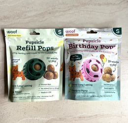 WOOF Pupsicle Treat Dispensing Dog Toy & Treat-$FIRM