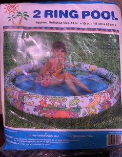 2 Ring Inflatable Kiddie Pool 117 cm x 25 cm