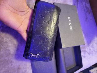 Long Black Gucci Wallet 