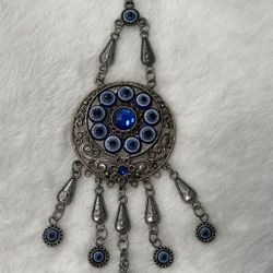 Metal Evil Eye Wall Decor - Traditional Turkish Nazar Boncugu Protection Symbol 