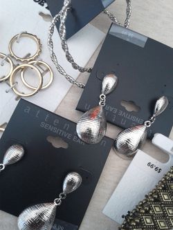 Rings and earrings