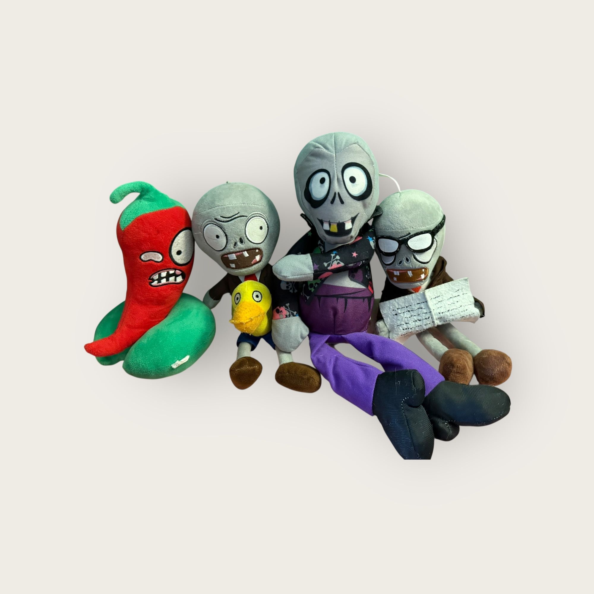 Plants vs. Zombies Plush Toy Set – 5 Characters, Game-Inspired Collectibles