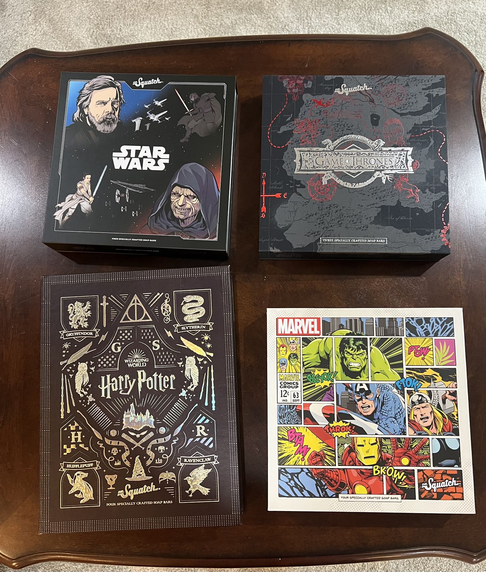 Dr. Dr Squatch Collector’s Collectors Soap Gift Boxes Empty Game Of Thrones Marvel Harry Potter Star Wars