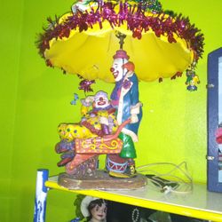 Vintage Clown Lamp