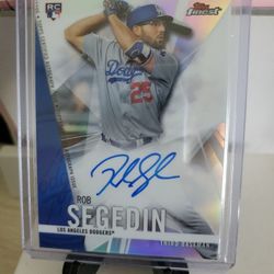 Dodgers  Rob Segedin Rookie  Autograph  Card