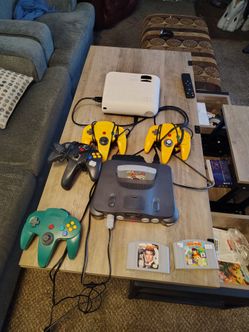 Nintendo 64 Console Bundle with Controllers and Games