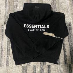 Black Essentials Hoodie