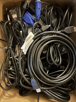 Cables - HDMI, Ethernet, RCA, USB, PC, Monitor & More