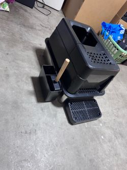 Large steel cat litter  box