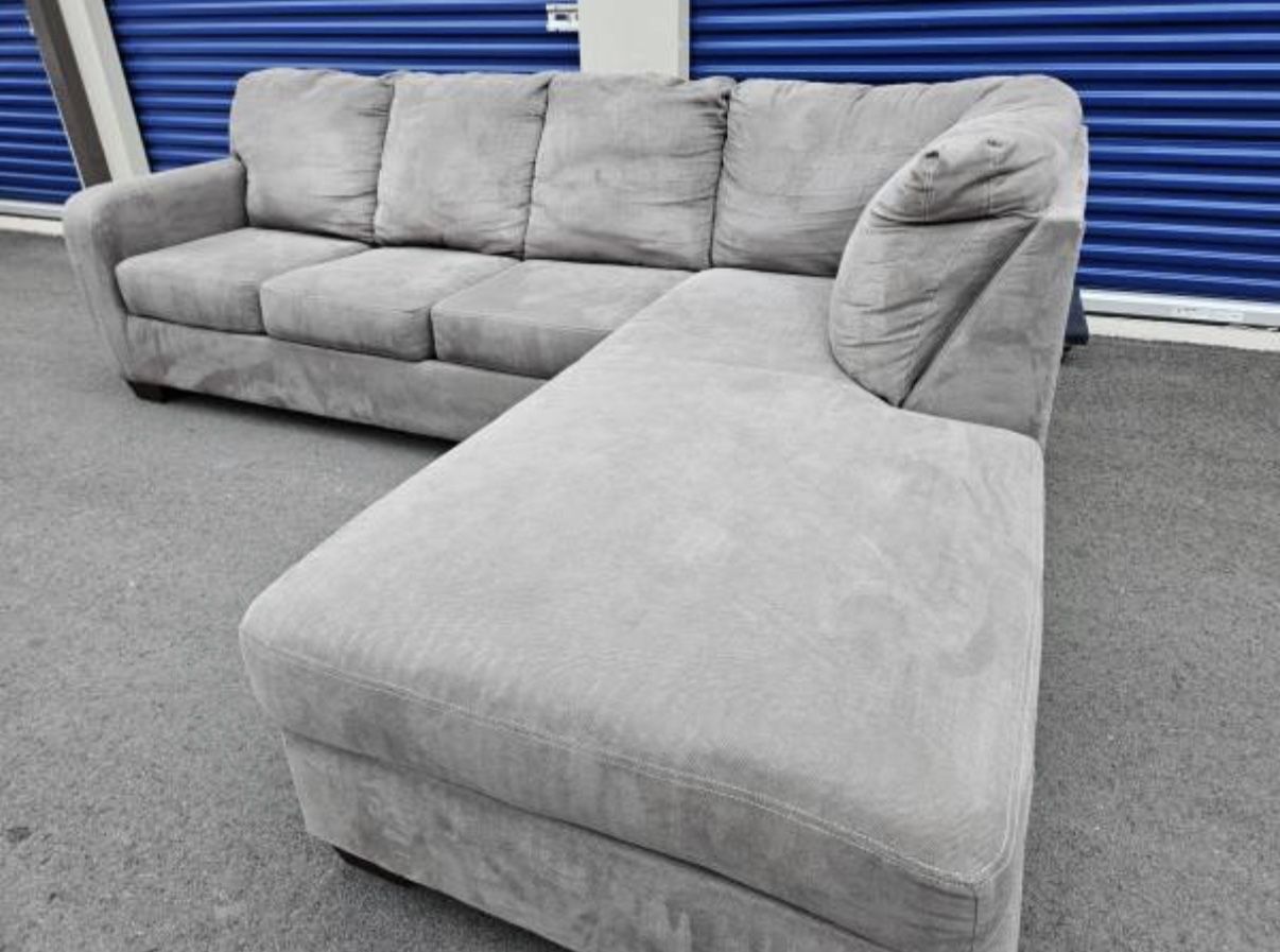 Modern Gray L-Shape Sectional Sofa from Ashley Furniture