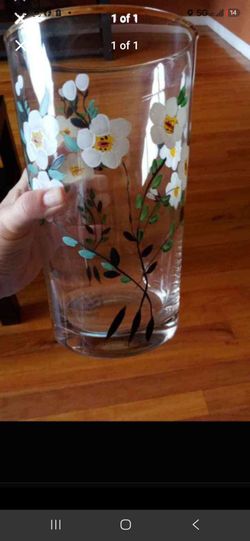 Vintage handpainted vase