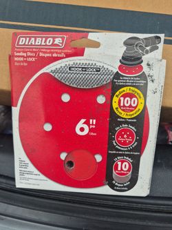 2 Diablo Sanding Disc's 6" 6 hole 100 grit 10 discs