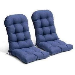 New 19.7 in. x 49.6 in. 2-Piece Outdoor Adirondack Chair Cushion Rocking Chair Cushions High Back in