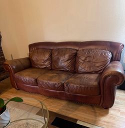 Leather couch