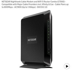wifi 5 router combo (C7000) Netgear