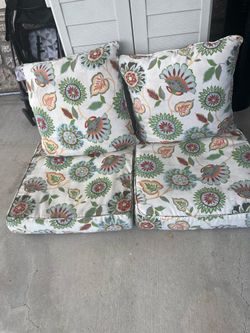 Flower chair cushions