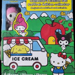 Hello Kitty and Friends 6 Pack - Miniature Plush Figure, Suffed Animal