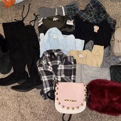 Women’s clothing bundle size small shoes size 7