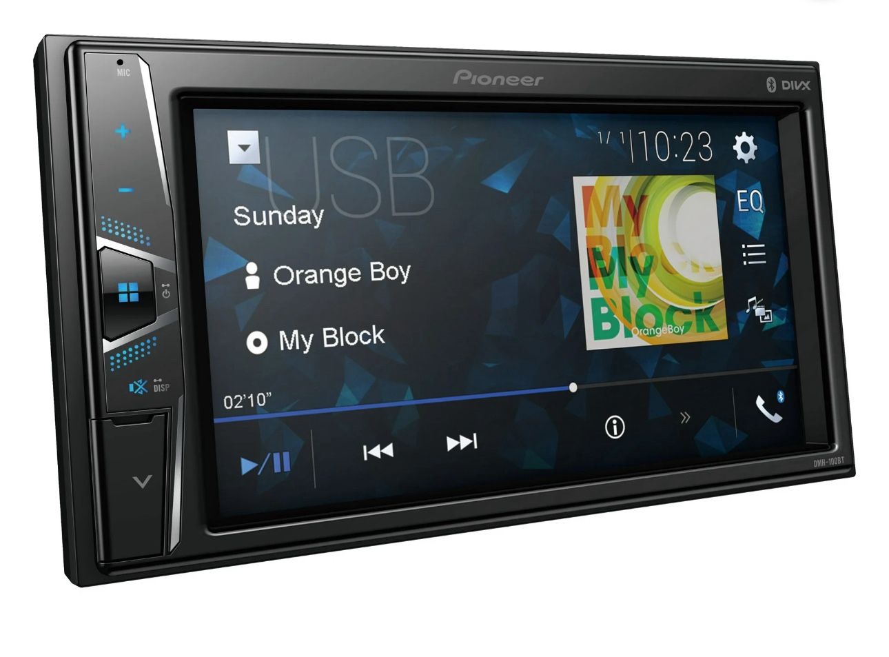 Pioneer DMH-100BT Double Din 6.2" Touchscreen Bluetooth Car Stereo, Android & iOS Compatible (New)