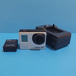 GoPro Hero 3 Plus Camera W/Genuine Battery Pack - Tested, 