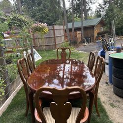 Cherry Wood Dining Set