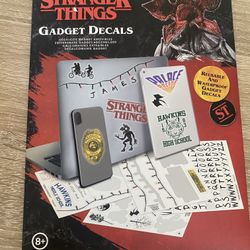Paladone Stranger Things Gadget Decals, 4 Sheets, Waterproof and Repositionable Vinyl Sticker Clings