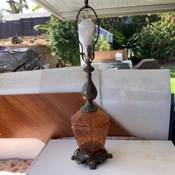 RARE Vintage 1970s Table Lamp 28”