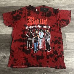 Men’s Bone Thugs-N-Harmony Shirt Large Red Tie Dye 