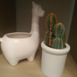 Decorative Llama Vase 