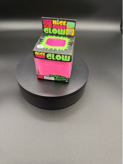 Nee Doh, Nice Cube Glow, Pink #376