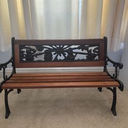 Wood & Iron Bench