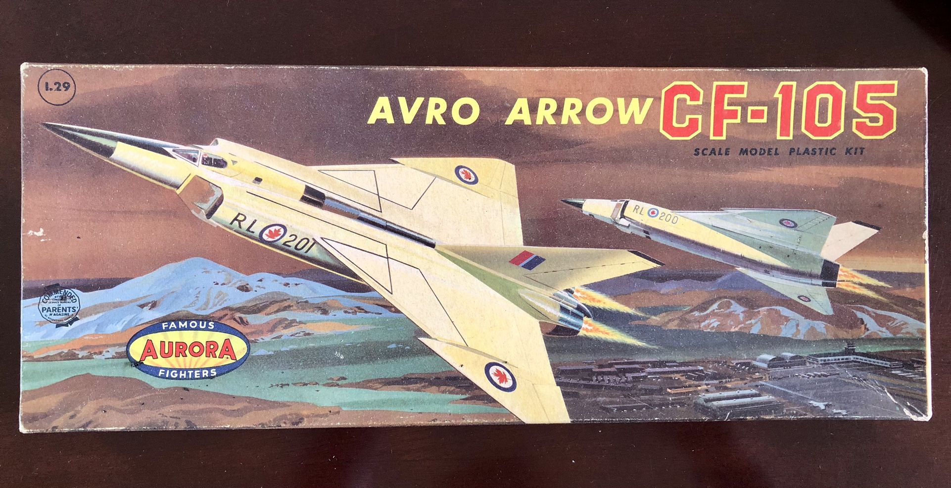 Model Plastic Kit Avro Arrow CF-105 Vintage