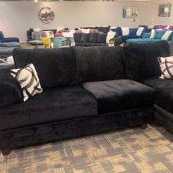 Gorgeous Black Sectional 