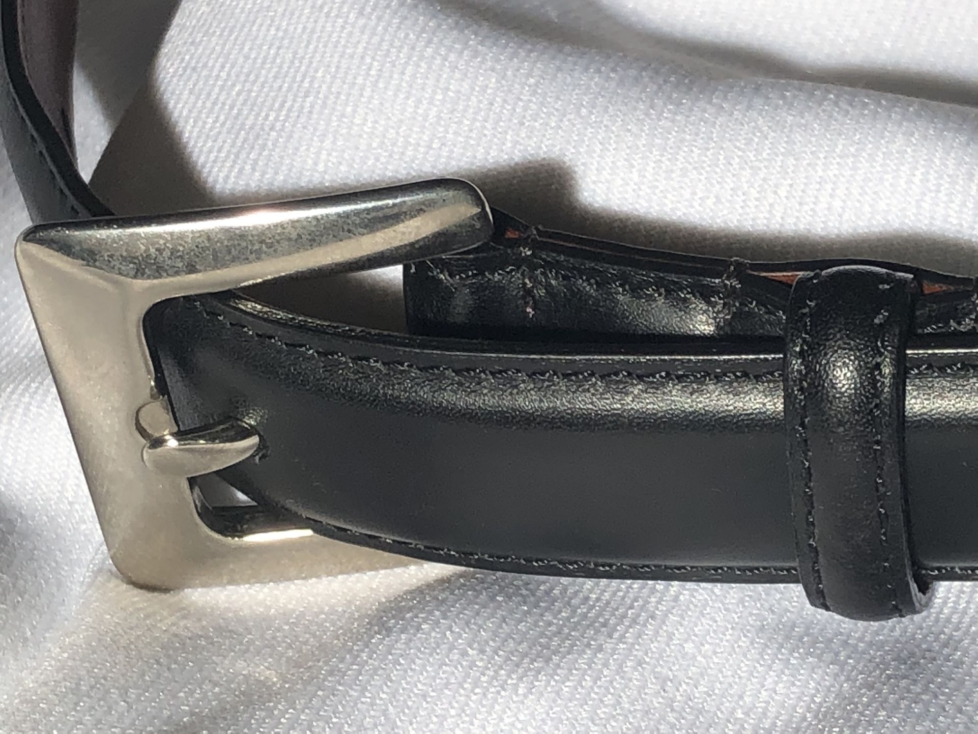 Coach Mens Belt Black Leather Size Large Very Nice