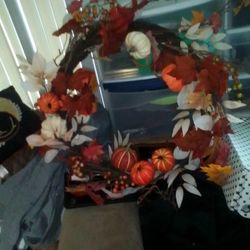 Halloween Deccoration Thanksgiving  Wreath