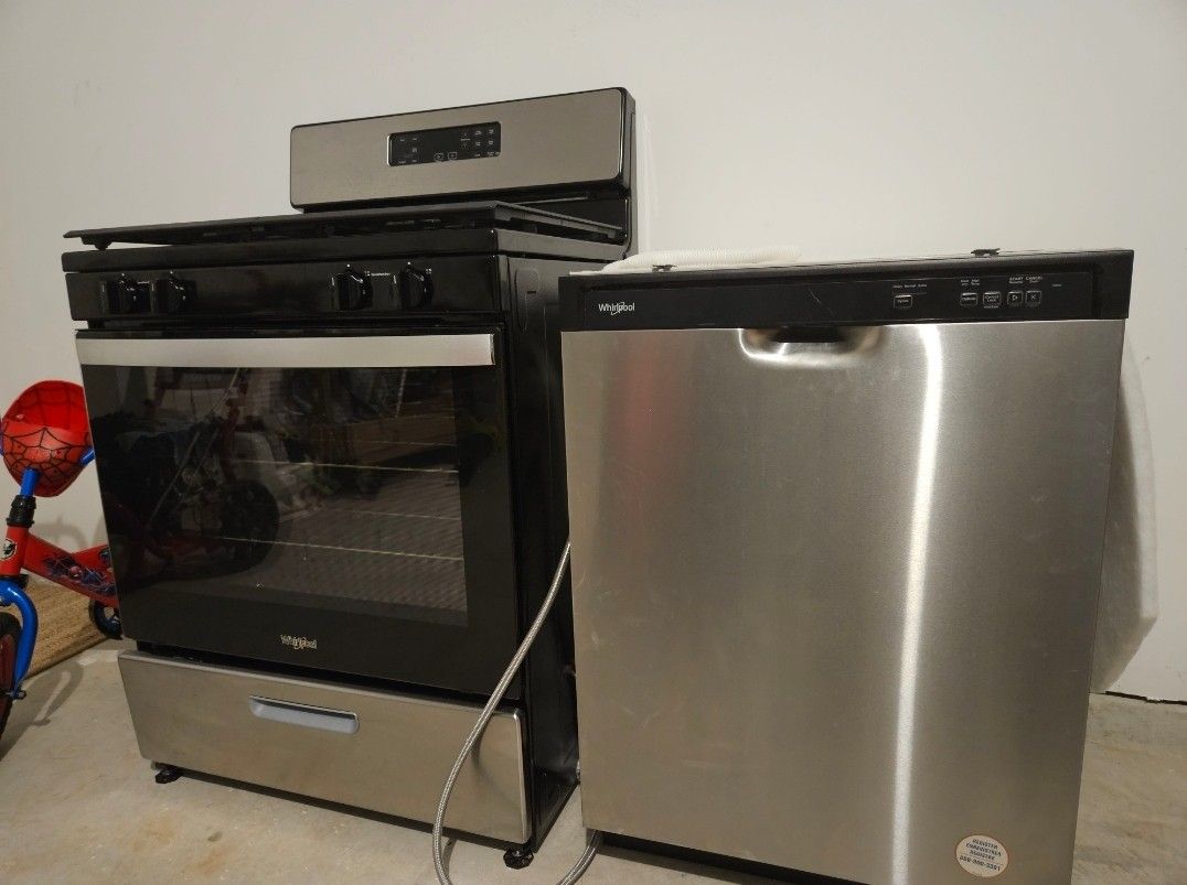 Gas Stove and Dishwasher Whirlpool